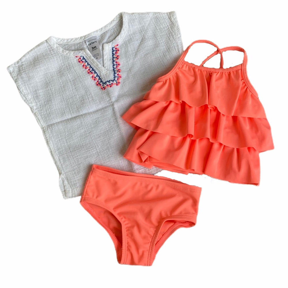 Carter's 3-piece Infant Swim and Cover-up set